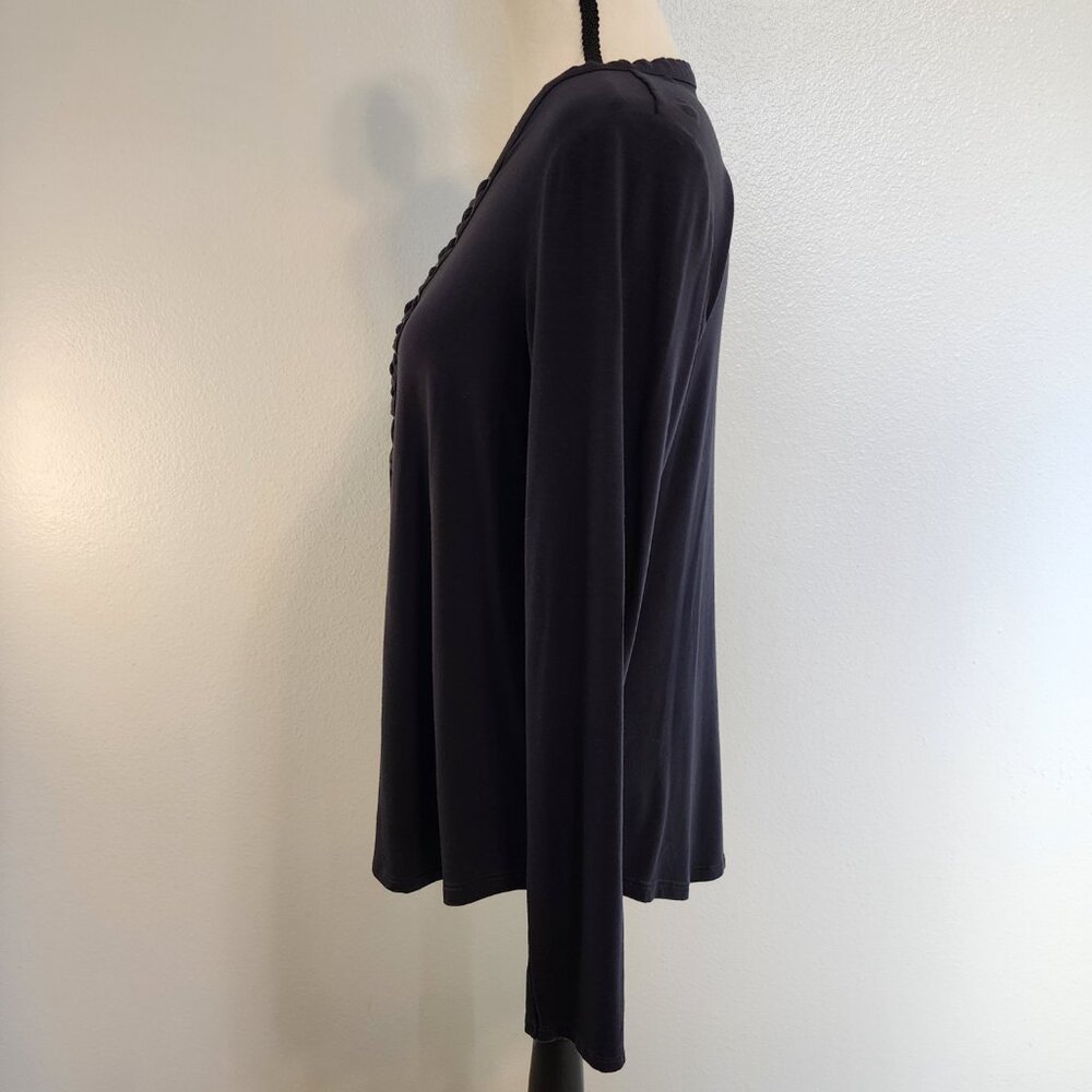 American Eagle Outfitters Black Soft & Sexy Long Sleeve Top, Size Medium - Picture 6 of 10